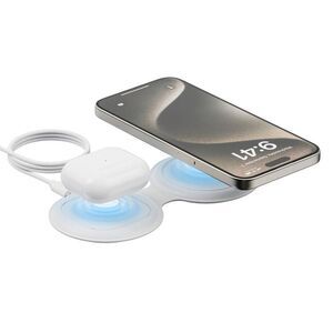 Travel Smart -  2 Device Magnetic 15W Wireless Charge White